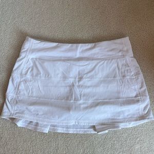 Lululemon pace rival skirt white size 8